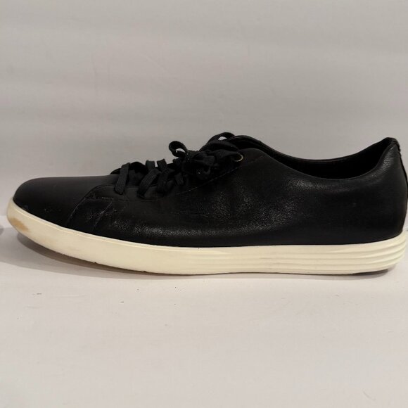 Cole Haan Men’s Grand Crosscourt Shoes Black Leather Sneakers Size 10.5 - Picture 4 of 11